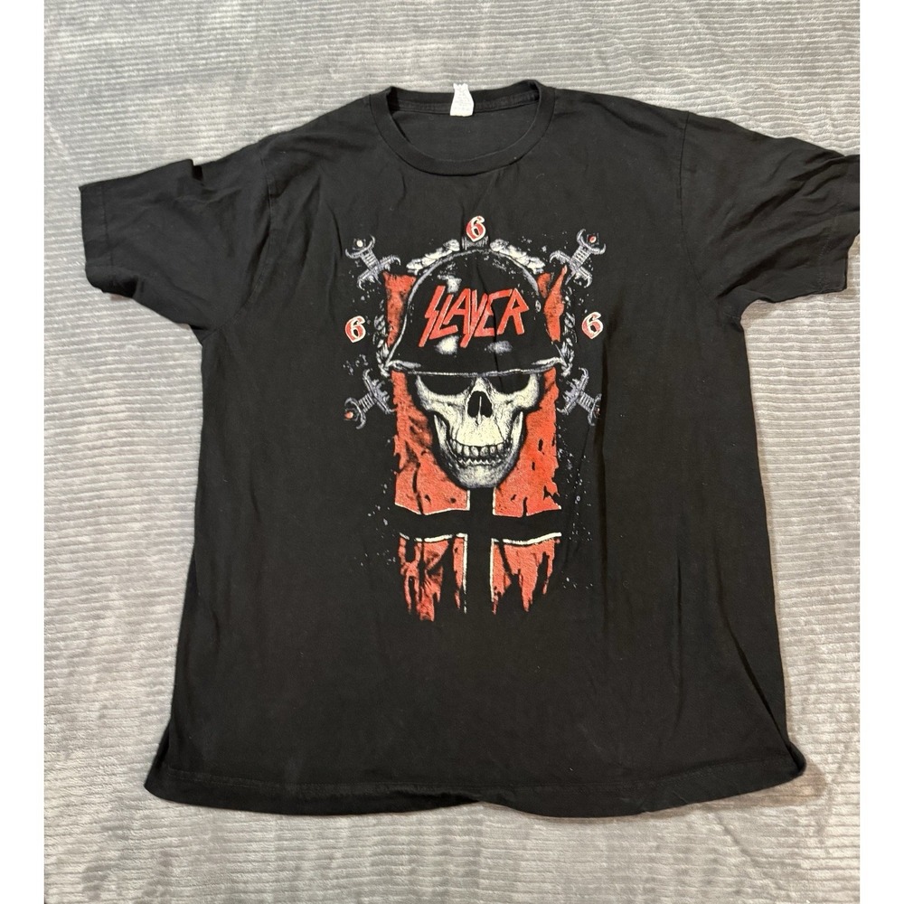 Slayer Gently Used Album Black T SHIRT -X-Large 666 Vintage